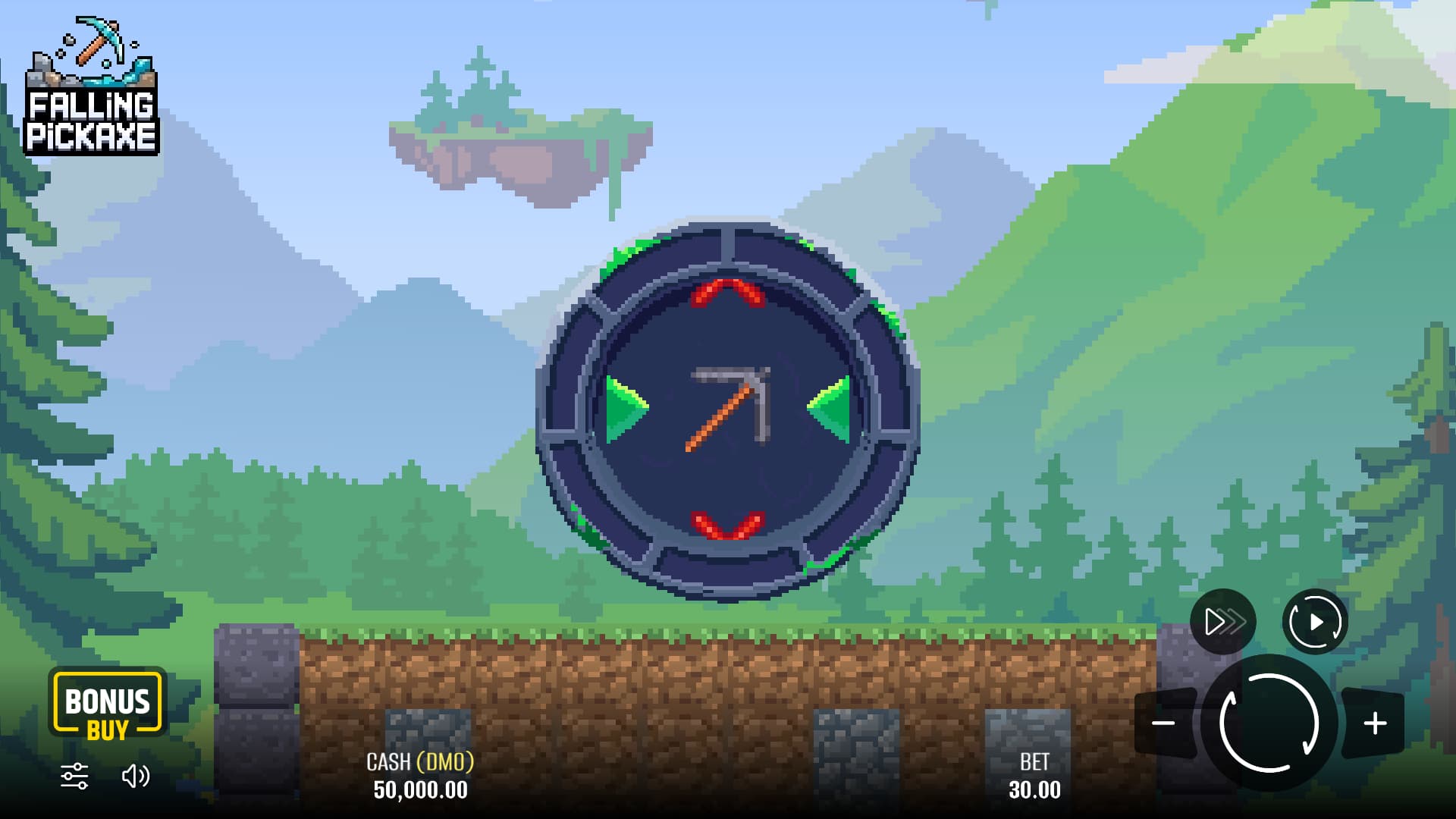 Falling Pickaxe game ES